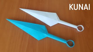 ORIGAMI KUNAI - How To Make a Paper Kunai - Ninja Kunai