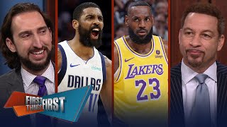 LeBron & Giannis descend and Kyrie & Wemby ascend Nick's King of the Hill | NBA | FIRST THINGS FIRST