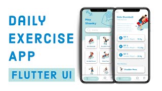 Daily Exercise App | FLUTTER UI DESIGN | Speed Code