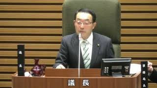 平成29年12月定例会（1日目）正副議長選挙・提案理由説明