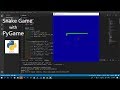 snake game with PyGame. Python