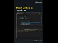 Object Methods in JavaScript