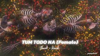 Tum Todo Na ( Slowed+ Reverb ) - FEMALE VERSION