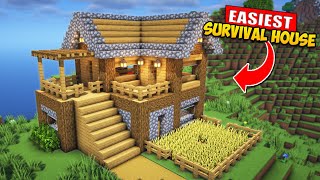 Minecraft | How to Build a Easy Survival House | Tutorial