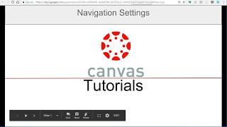 Canvas Set Up: Navigation Settings