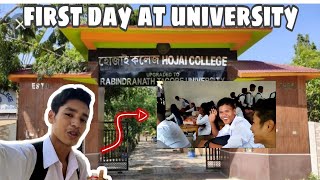 My First day in Rabindranath Tagore university// first day in the college//Hojai college/RTU hojai.