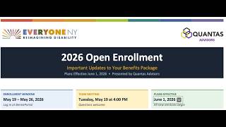 EveryoneNY 2026 Benefits Open Enrollment Presentation