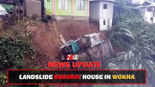 Landslide destroy house in Wokha