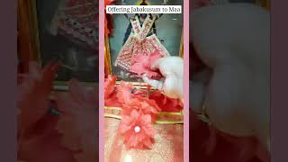 offering Hibiscus flower to Maa Kali #shorts #shortsyoutube