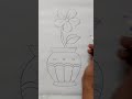 shorts drawing flower pot shorts youtubeshorts howtodrawpot