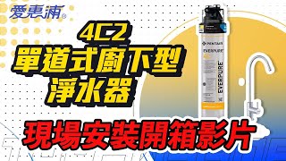 【詢問最低價-送好禮】愛惠浦 EVERPURE PURVIVE - 4C2 單道式廚下型淨水器 現場安裝影片【省錢王淨水科技】