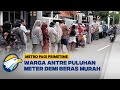 Demi Beras Murah, Warga Berdesakan dan Kehujanan