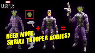 Custom Marvel Legends Series Skrull Trooper - Alternate bodies for Skrulls
