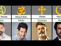 Religion of Bollywood Actors |comparison video |comparison data| Almas Data