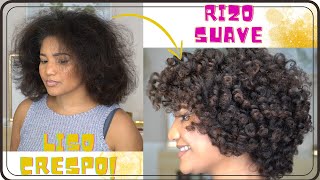 Como rizar un cabello liso | De liso a rizo super rapido y simple