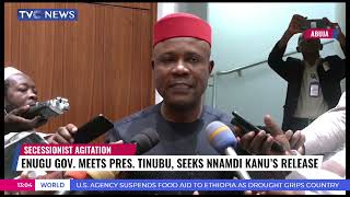 Enugu Gov. Meets Pres. Tinubu, Seeks Nnamdi Kanu's Release