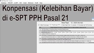 Konpensasi Kelebihan Bayar di e-SPT PPh 21 #PPh21 #PajakPPh21 #KonpensasiKelebihanBayarPPh21 #DJP