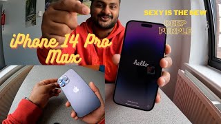 The All New DEEP PURPLE iPhone 14 Pro Max UNBOXING | Firs look | startup