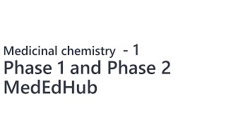 Phase 1 Phase 2 reactions Medicinal chemistry l pharmacology B pharm | kuhs