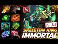 Wraith King Immortal Skeleton 7.36 - Dota 2 Pro Gameplay [Watch & Learn]