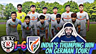India u-17 victory over SSV Reutlingen in germany! indian football,indian football news,afc,aiff!