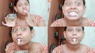 finger toothbrush and spit challenge 😀😀#@susmita.biswajit. #challenge #trending #bangalivlog