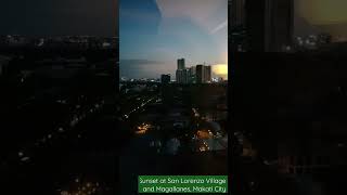 Sunset at San Lorenzo Village and Magallanes in Makati City