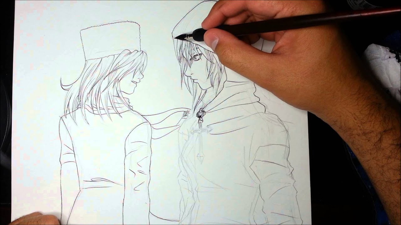 Inking Manga Illustration Madeath Youtube