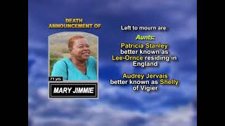 Mary Jimmie ~ Long Obituary