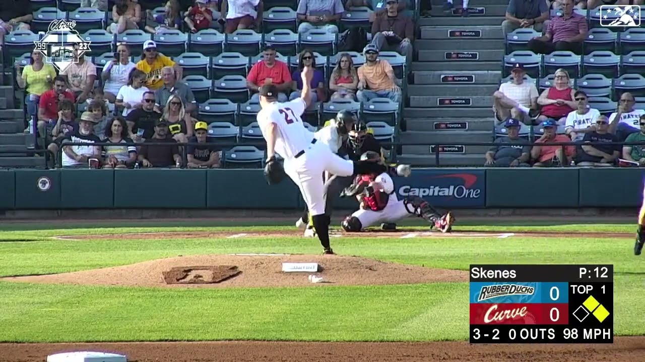 Paul Skenes' First Double-A Strikeout - YouTube