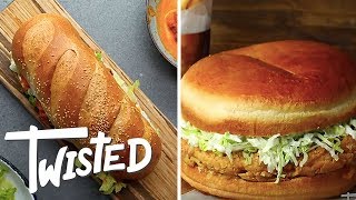 Giant Party Sandwiches 6 Ways