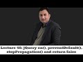 Lecture 48-jQuery on(), preventDefault(), stopPropagation() and return false
