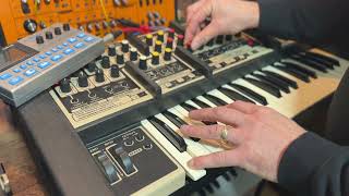 Quick Time - short Arp fun with OSCar, Boss DR110, microrack. From the Analogue Solutions studio