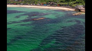 日本の音風景百選の砂浜、島根県琴ヶ浜の鳴砂 One of Japan's Top 100 Soundscapes, Singing Sands of Kotogahama, Shimane