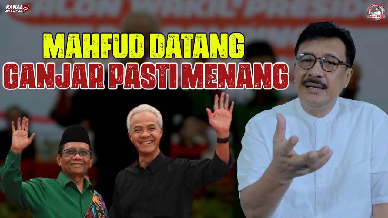 MAHFUD DATANG GANJAR PASTI MENANG - YouTube