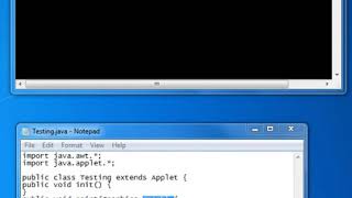 Java Applets #3-DrawOval Alternative Applet using bat files