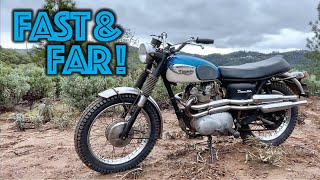 Unbelievable First Ride in the Dirt! 1967 Triumph T100C