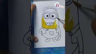 minions #youtube #trending #shorts #sketching #painting #viral #colouring #minions
