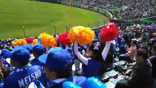 2018.3.31　第90回　選抜　甲子園　大阪桐蔭　vs 明秀日立　最終回　細川拓哉　ホームラン　チアガール