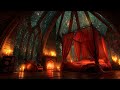 Marvelous Castle Room - Thunderstorm, Rain and Fireplace Sounds to Sleep Instantly
