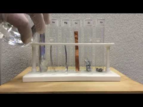 What happens when iron sulphide reacts with dilute hydrochloric acid?