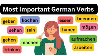 Most Common daily use German verbs - with Examples 🇩🇪 deutsche Verben mit Beispielen lernen