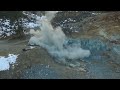 blasting along the penstock alignment