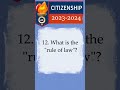 2023-2024 U.S CITIZENSHIP TEST, Civics Test (QUESTION 12) Naturalization #youtubeshorts