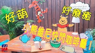 DAHAN【生活美食】療癒😍小熊維尼快閃咖啡廳！扭蛋扭到...