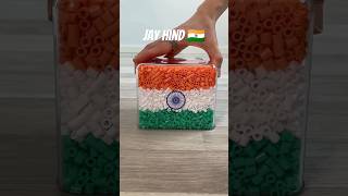 I Made the flag of india with Beads!🇮🇳#shorts#reverse#ytshorts#trendingshorts#mrindianhacker