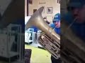 Man plays better off alone in the middle of a shop