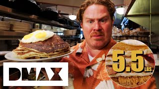 Casey Webb VS The 5.5 Pound Pancake Monster Challenge | Man V Food