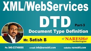 DTD (Document Type Definition) Part-3 | XML Tutorial | Mr. Satish B