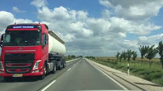 Driving Hungary 2021 - Highway 62 southbound Seregélyes bypass